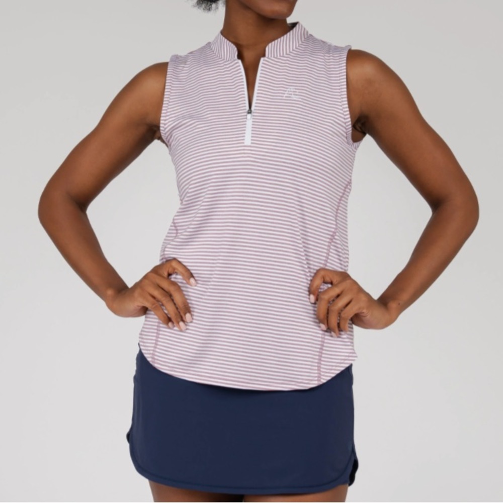 Rhoback sleeveless Q-zip